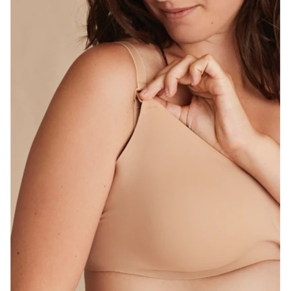 Knix Leakproof Nude Nursing Bra Size 5Fits 38C, 38D, 40C - Picture 3 of 6